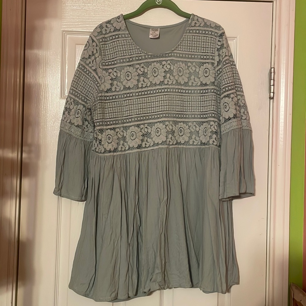 Sage Lace Blouse